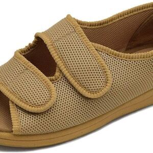 W Lesvago Beige Adjustable Diabetic/Edema/Arthritis Sz 8
